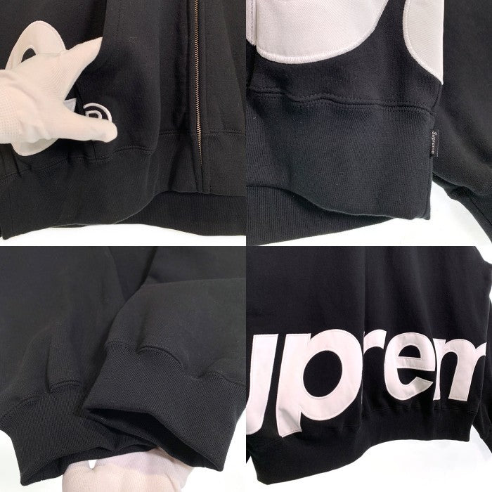 SUPREME シュプリーム 25SS Big Logo Zip Up Hooded Sweatshirt ビッグロゴ ジップアップ スウェットパーカー ブラック Size XXL 福生店