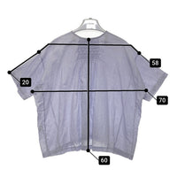 ARTS&SCIENCE アーツアンドサイエンス コットン リネン ブラウス シャツ ラベンダー 0241-L6180-1070 Size 1 瑞穂店