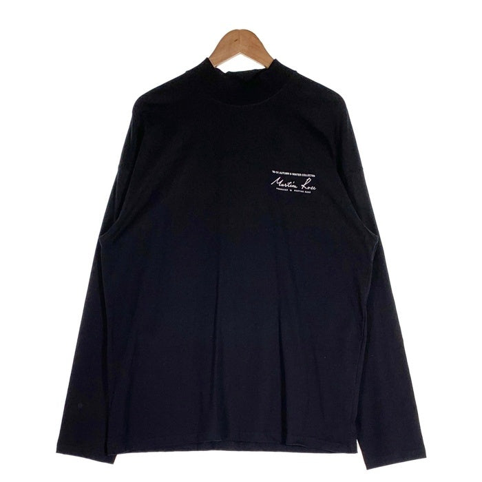 Martine Rose マーティンローズ FUNNEL NECK T-SHIRT ファネルネック ロングスリーブTシャツ ブラック Size XL 福生店