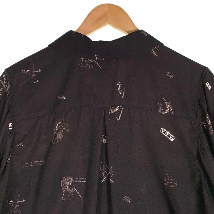 Name. ネーム 17AW STUDIOUS別注 長袖 オープンカラーシャツ ブラック Size 1 福生店