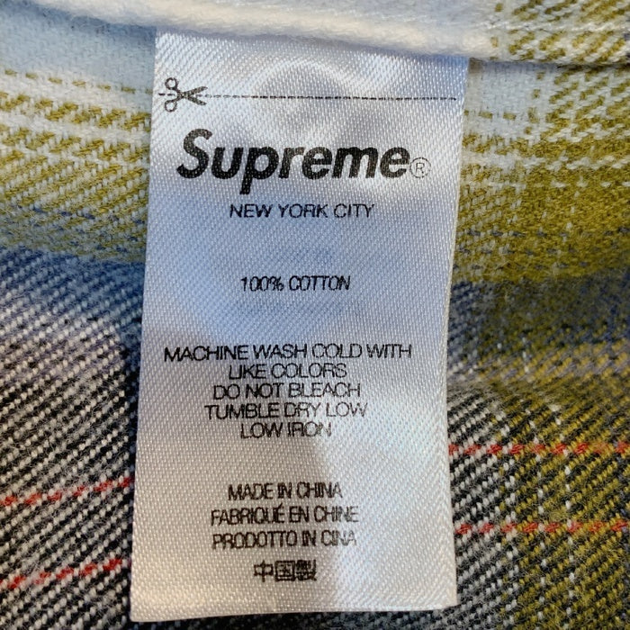 SUPREME シュプリーム 22SS Brushed Plaid flannel Shirt ブラッシュド フランネルチェックシャツ Size L 福生店