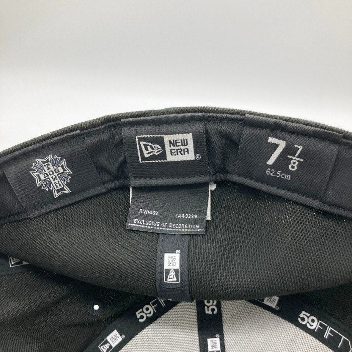 NEWERA×DOG TOWN ニューエラ×ドッグタウン ロゴ刺繍 キャップ ブラック size62.5cm 瑞穂店
