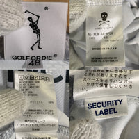 MARK&LONA マークアンドロナ FLOG Collar Polo ポロシャツ ライトグレー スナップボタン MLM-4A-AP04 ゴルフ Size 48 福生店