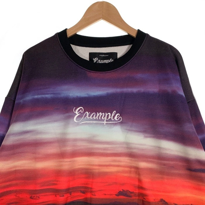 EXAMPLE エグザンプル 22SS DAY LIGHT CREWNECK デイライト クルーネックスウェットトレーナー マルチカラー Size XXL 福生店