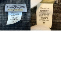 CALTOP キャルトップ オンブレチェック 半袖シャツ ブラック アクリル Size M 福生店