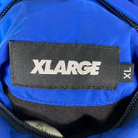 X-LARGE エクストララージ 101214021009 21AW REVERSIBLE QUILTED BOMBER JACKET リバーシブル キルティング ボンバージャケット  ブルー sizeXL 瑞穂店