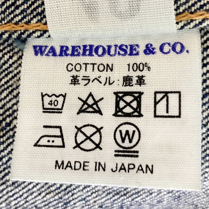 WAREHOUSE ウエアハウス S2001XX DSB 1946MODEL 大戦モデル 5ボタン デニムジャケット デッドストックブルー ワンウォッシュ インディゴ Size42 瑞穂店