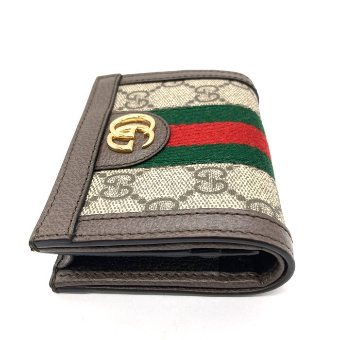 Gucci グッチ オフィディア GGスプリーム 二つ折り財布 ウォレット 323155 0416 ブラウン 瑞穂店