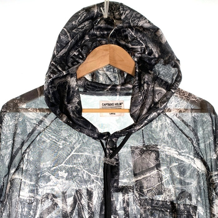 CAPTAINS HELM キャプテンズヘルム UV&BUG PROOF MESH LIGHT SHELL ユーブイアンドバグ プルーフ メッシュ ライト シェル ブラック CH25-SS-J04 Size L 福生店