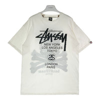 STUSSY ステューシー ×MASTERMIND マスターマインド ワールドツアーTシャツ ホワイト sizeL 瑞穂店