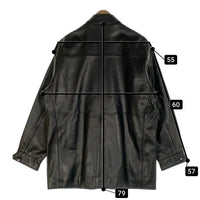 BEAMS ビームス シープスキン カーコート レザージャケット ブラック 11-18-6163-202 Size S 福生店