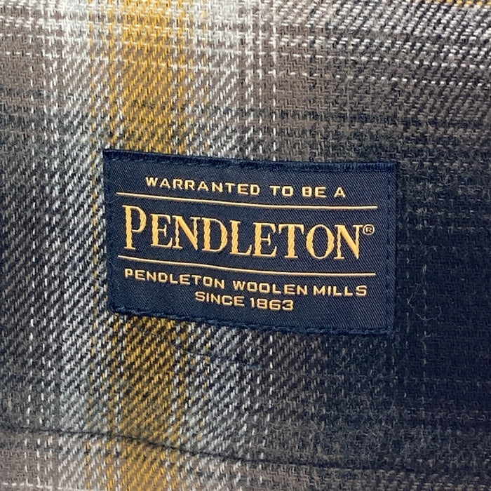 PENDLETON ペンドルトン ニコアンド別注 ZIP CPOジャケット ブラウン×イエロー sizeL 瑞穂店