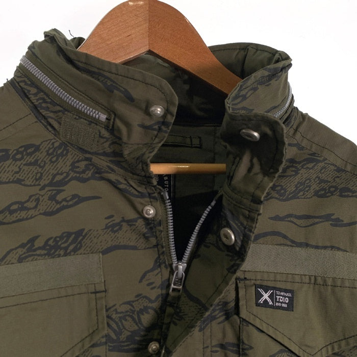 TD APPAREL Tactical Distributors コットン フィールドジャケット 総柄 グリーン Size L 福生店