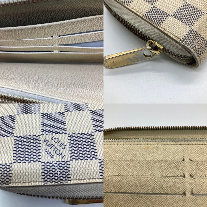 LOUIS VUITTON ルイヴィトン N60012 ダミエアズール ジッピーウォレット ラウンドファスナー 長財布 ウォレット アイボリー 瑞穂店