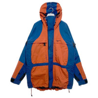 90's~ NIKE ACG ナイキ STORM FIT OUTER 3 LAYER マウンテンパーカー ジャケット ブルーxオレンジ Size L 瑞穂店