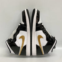 NIKE ナイキ 852542-007 AIR JORDAN 1 MID SE エアジョーダン 1 ミッドカットスニーカー ブラック ゴールド size27.5cm 瑞穂店