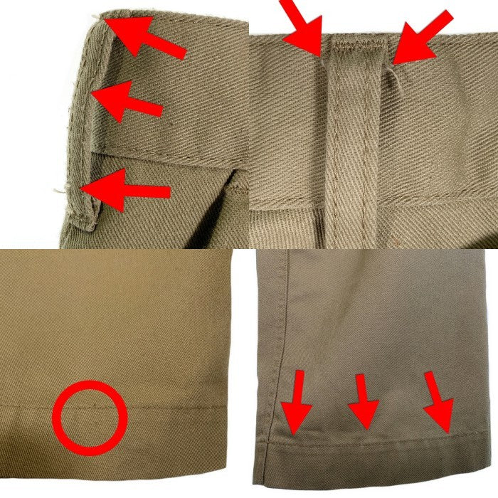 Dickies ディッキーズ ナノユニバース別注 バックルバック チノワイドワークパンツ ベージュ 231M40NU01 Size M 福生店