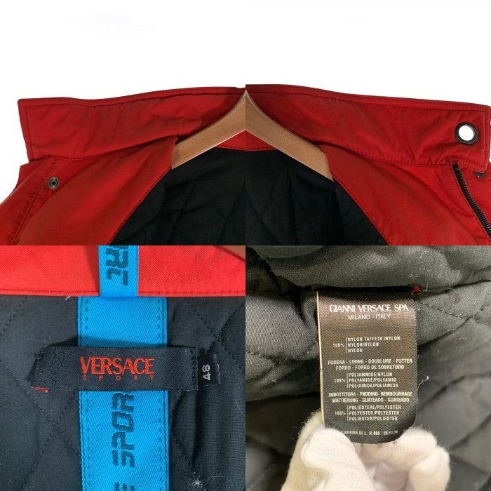VERSACE SPORT ヴェルサーチ スポーツ ジップアップ ジャケット レッド 37770-116284 Size 48 福生店