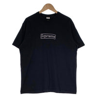 SUPREME シュプリーム 21SS KAWS Chalk Logo Tee カウズ チョークロゴ プリントTシャツ ブラック Size L 福生店