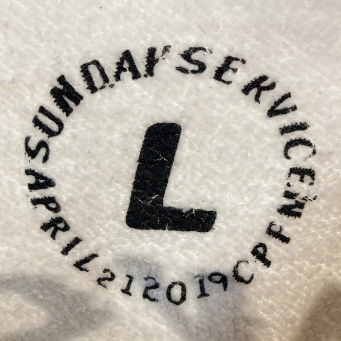 CPFM カクタスプラントフリーマーケット 19SS SUNDAY SURVICE HOLY SPIRIT クルーネックスウェットトレーナー アイボリー Size L 瑞穂店