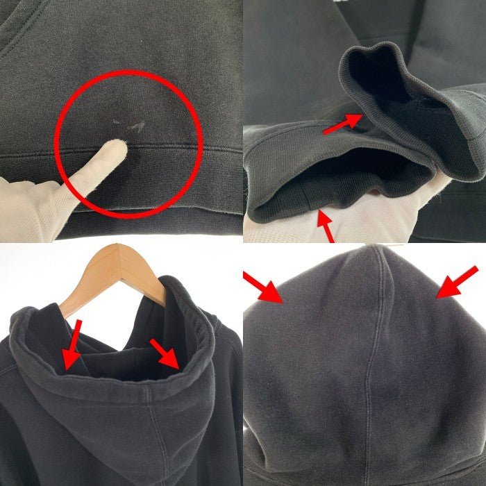 GX1000 ジーエックスセン LSD WORLD PEACE Hooded Sweatshirt プルオーバースウェットパーカー フーディ ブラック Size L 福生店