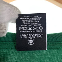 STUSSY ステューシー Stir It Up ロンT ロングスリーブ 長袖 Tシャツ グリーン Size L 福生店