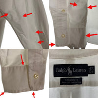 Ralph Lauren ラルフローレン YARMOUTH ボタンダウン オックスフォードシャツ ホワイト Size 16-33 福生店