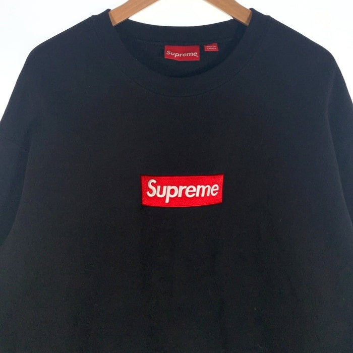 SUPREME シュプリーム 22AW Box Logo Sweatshirt ボックスロゴ クルーネックスウェットトレーナー ブラック Size L 福生店