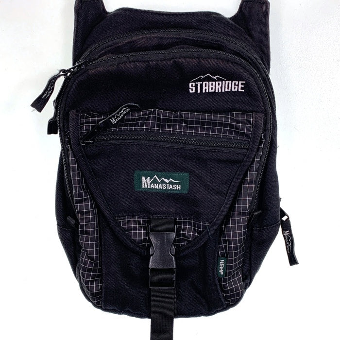 MANASTASH マナスタッシュ STABRIDGE スタブリッジ Grid Rip-Stop Travel Bag ボディバッグ ブラック 福生店