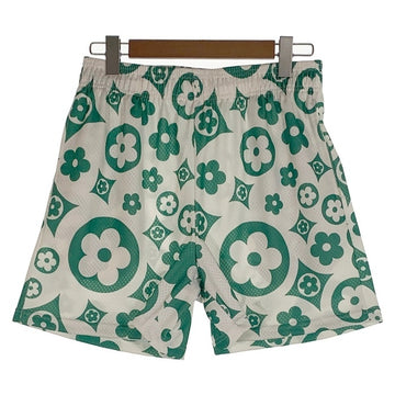 BRAVEST STUDIOS ブレイベストスタジオ フラワープリント メッシュ ショートパンツ ホワイト グリーン Size L 福生店
