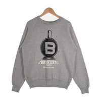 80's BARNZLEY PARIS プリント クルーネックスウェットトレーナー グレー アイルランド製 SCREEN STARS Size M 福生店