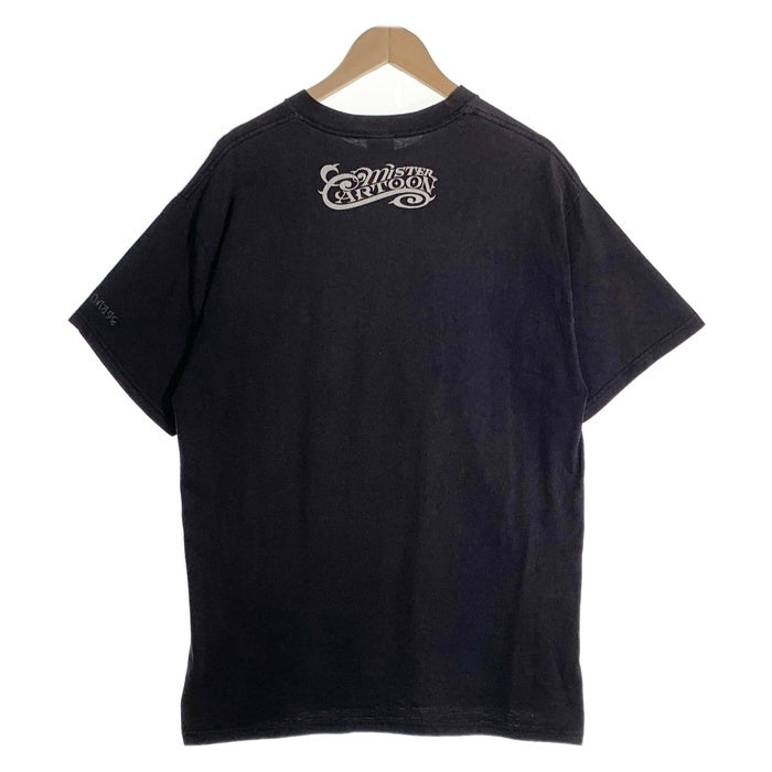00`s Stussy ステューシー Mr.Cartoon ミスターカートゥ-ン CUSTOMADE S/S T Shirts 半袖 Tシャツ ブラック L 福生店