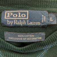 Polo by Ralph Lauren ポロラルフローレン コットン ニット トレーナー グリーン Size L 瑞穂店