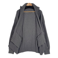 SUAVELE シュアーヴル OVERSIZED HIGH NECK DRIVERS KNIT ドライバーズニット ジップアップセーター グレー コットン SV-0072 Size L 福生店