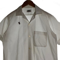 50's 60's ARROW アロー コットン TIME-SAVERタグ 半袖 オープンカラーシャツ ホワイト Size M 福生店