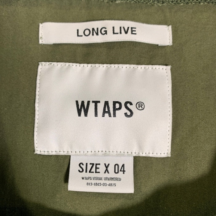 WTAPS ダブルタップス 23SS SMOCK SS COTTON WEATHER スモック ショートスリーブシャツ コットン プルオーバー グリーン 231TQDT-SHM06 Size 04 福生店