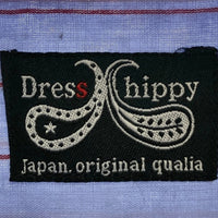 Dress hippy ドレスヒッピー 長袖 ストライプ シャツ ブルー sizeL 瑞穂店