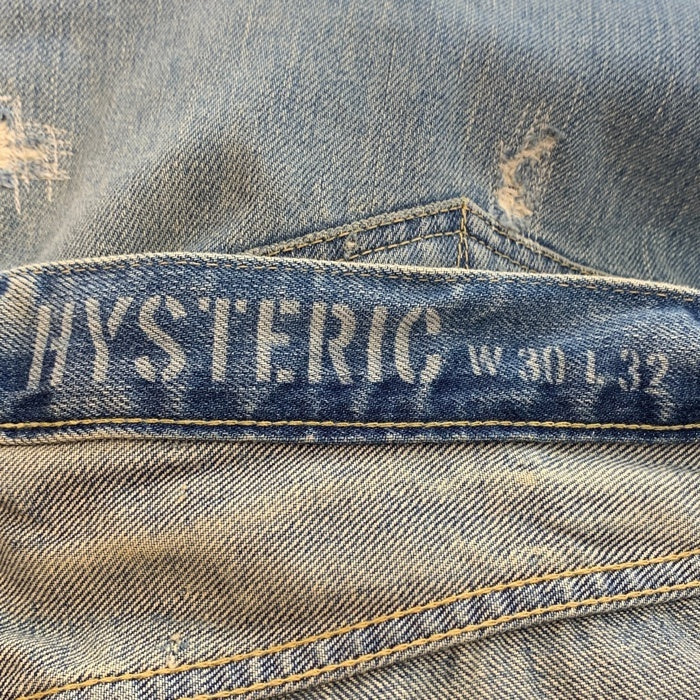 HYSTERIC GLAMOUR ヒステリックグラマー スリムストレート デニムパンツ インディゴ USED/リペア加工 02223AP13 Size 30 福生店