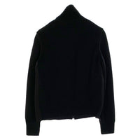 PRADA プラダ ナイロン ウール切替 ドライバーズニット ジップアップジャケット ブラック イタリア製 Size M 福生店