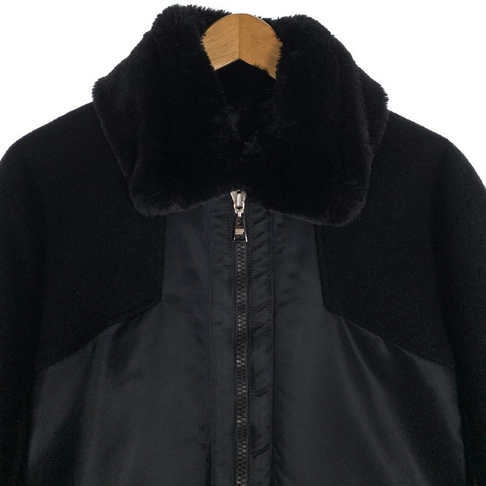 ennerre エネーレ ナイロン ウール ベンチコート ブラック 中綿 NR32JX03 Size 52 福生店