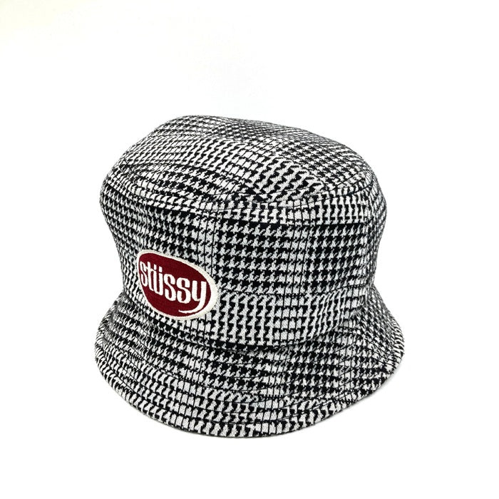 STUSSY ステューシー Lola Plaid Knit BuketHat バケットハット ブラック sizeXS 瑞穂店