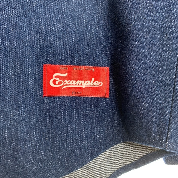 EXAMPLE エグザンプル 20AW BASE BALL DENIM SHIRT ベースボール デニムシャツ インディゴ Size XL 福生店