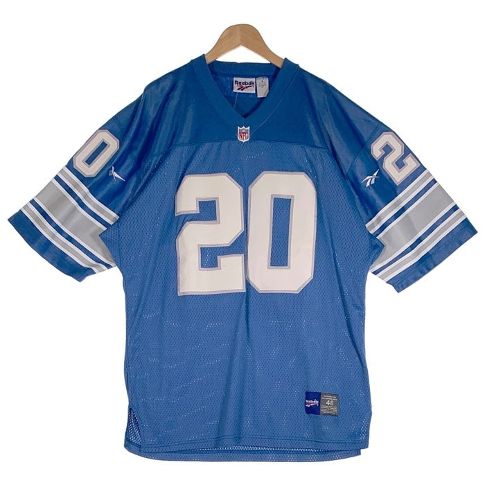 REEBOK リーボック Detroit Lions デトロイト ライオンズ 半袖 ゲームシャツ ライトブルー Size M 福生店