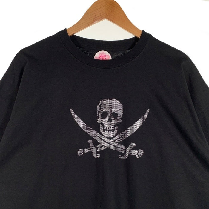 NEIGHBORHOOD ネイバーフッド 24SS Anti Social Social Club アンチソーシャルソーシャルクラブ スカル プリントTシャツ ブラック 241GEASN-STM01S Size XXL 福生店