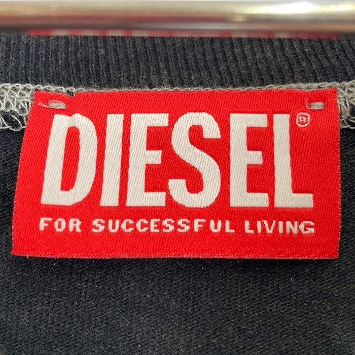 DIESEL ディーゼル T-CRAOR-LS インサイドアウト 長袖Tシャツ ブラック sizeM 瑞穂店