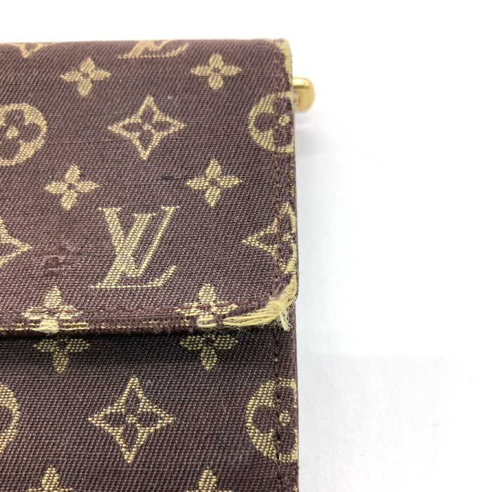 LOUIS VUITTON ルイヴィトン M95234 モノグラムミニラン ポルトフォイユサラ 二つ折り 長財布 ブラウン 瑞穂店