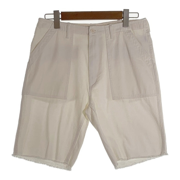 CAPTAINS HELM キャプテンズヘルム BAKER CUT-OFF SHORTS ヘリンボーン ベイカーショートパンツ ホワイト Size M 福生店