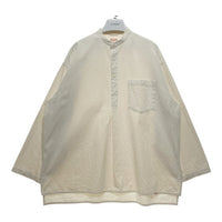 HINSON ヒンソン バンドカラー プルオーバーシャツ ナチュラル 213-1010 Size M 瑞穂店