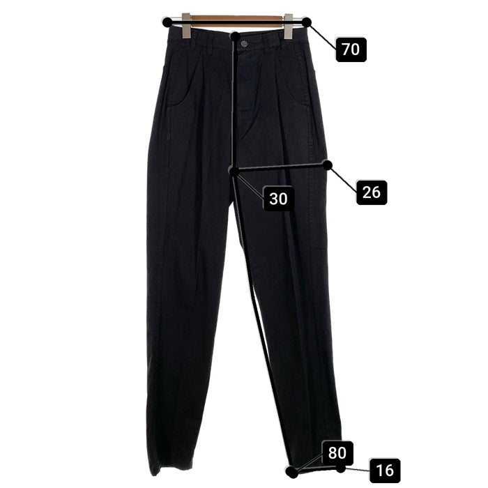 80's STUSSY ステューシー 1タック コットン テーパードパンツ ブラック 黒タグ TALON42 Size 29 福生店