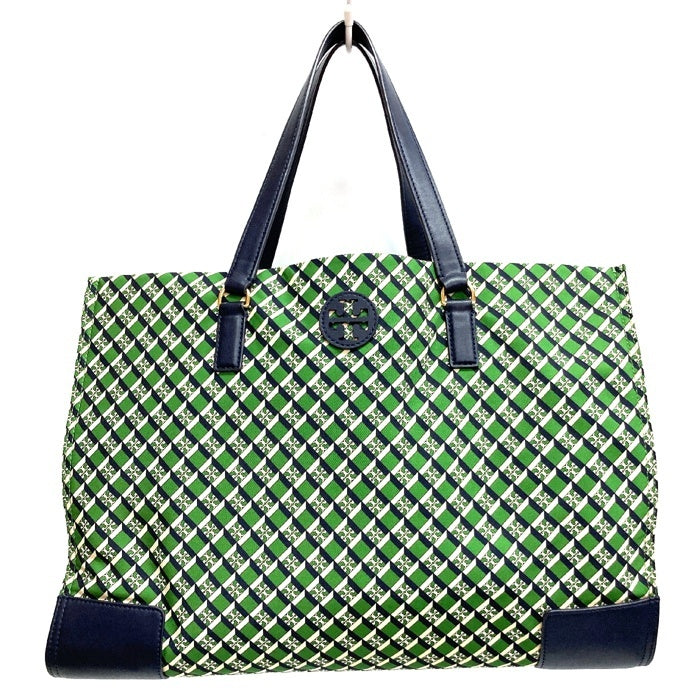 TORY BURCH トリーバーチ エラ 総柄 トートバッグ グリーン 瑞穂店